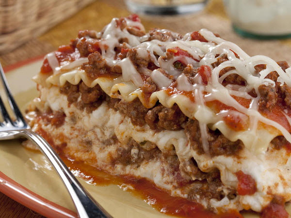 Lasagna cuộn phô mai đậm vị Ý